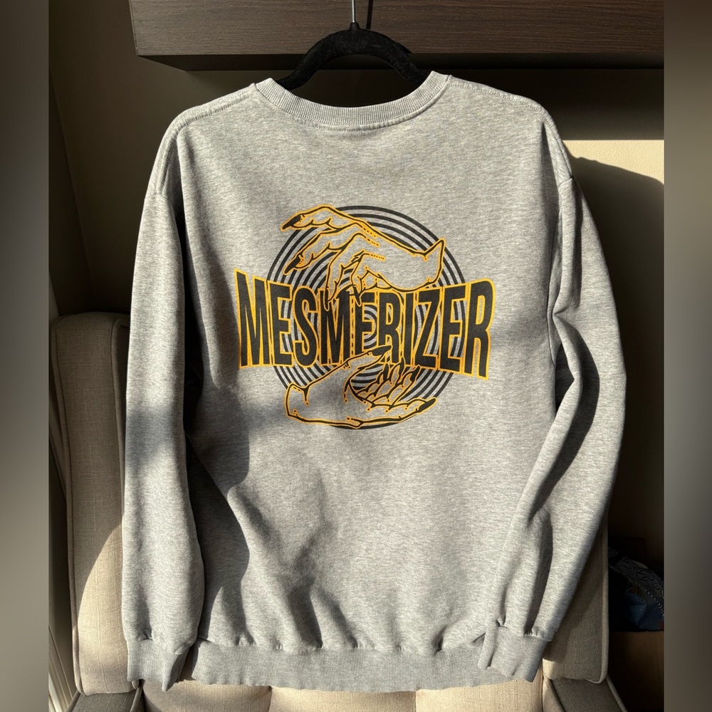 H&m Rare Gray Mesmerizer Crew Neck Sweater Mens Large